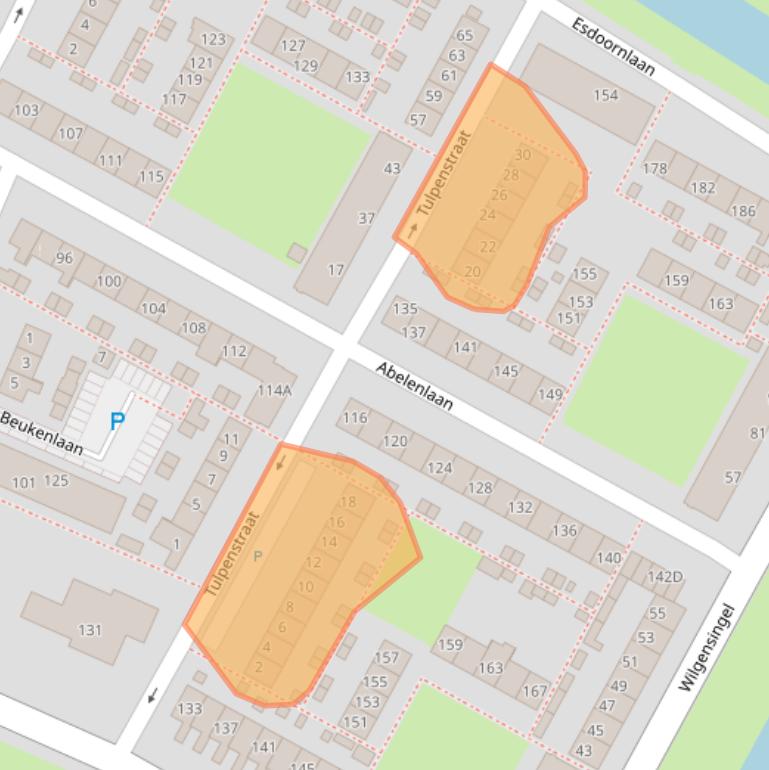 Kaart van postcodegebied 3181WZ.