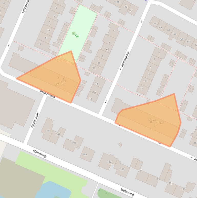 Kaart van postcodegebied 3181XA.