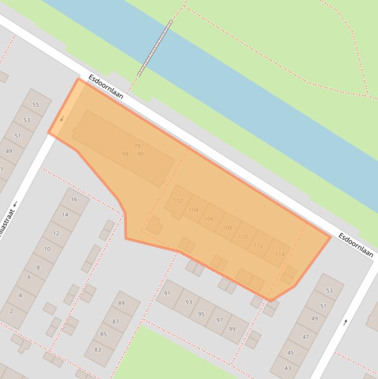 Kaart van postcodegebied 3181XE.