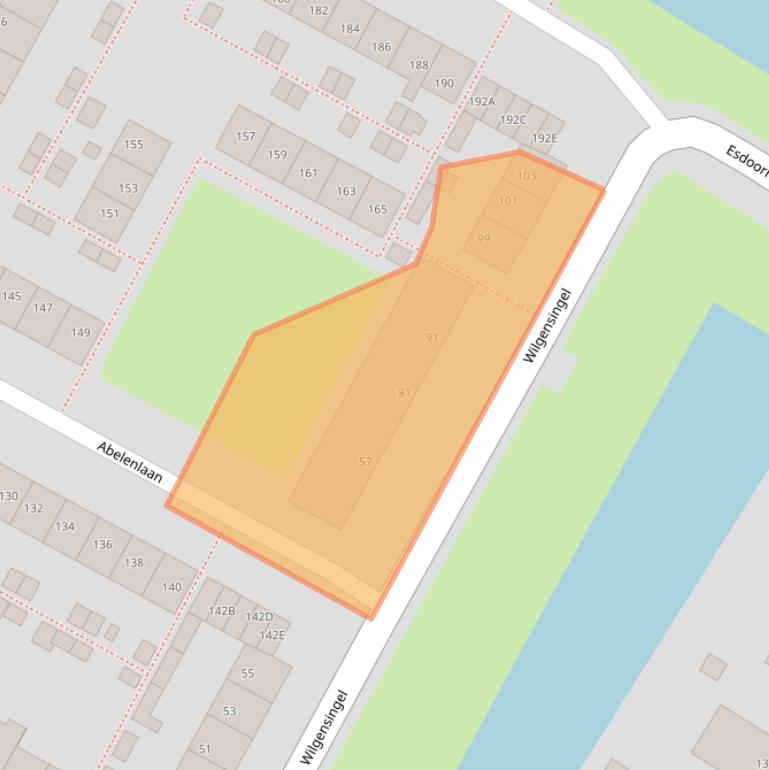 Kaart van postcodegebied 3181XK.