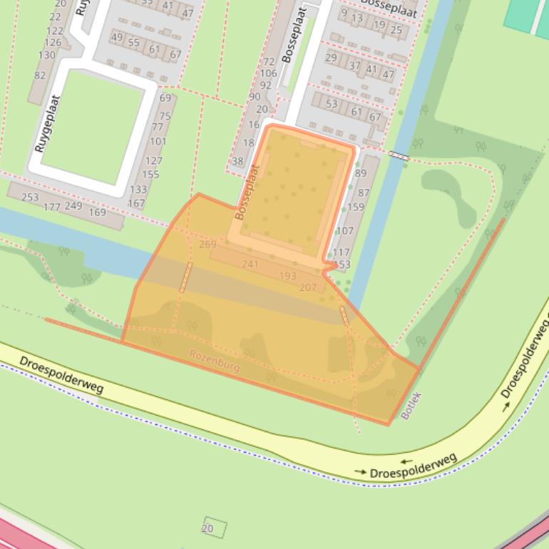 Kaart van postcodegebied 3181ZD.