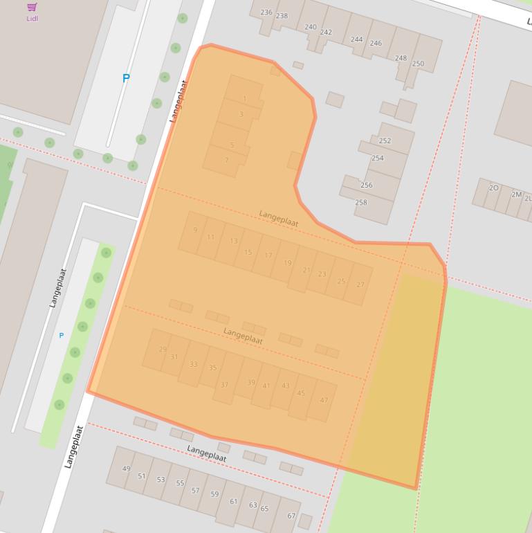 Kaart van postcodegebied 3181ZH.
