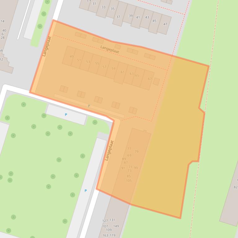 Kaart van postcodegebied 3181ZJ.