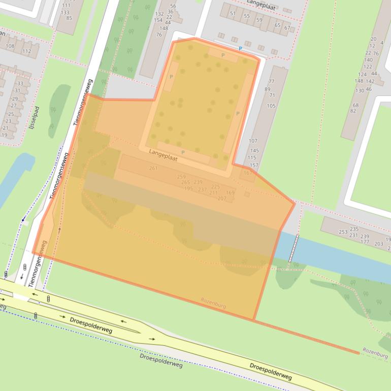 Kaart van postcodegebied 3181ZL.