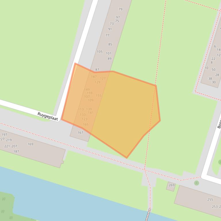 Kaart van postcodegebied 3181ZS.