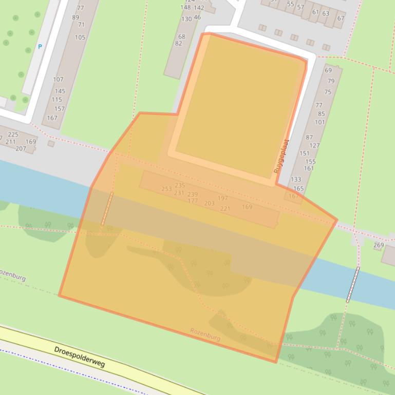 Kaart van postcodegebied 3181ZT.