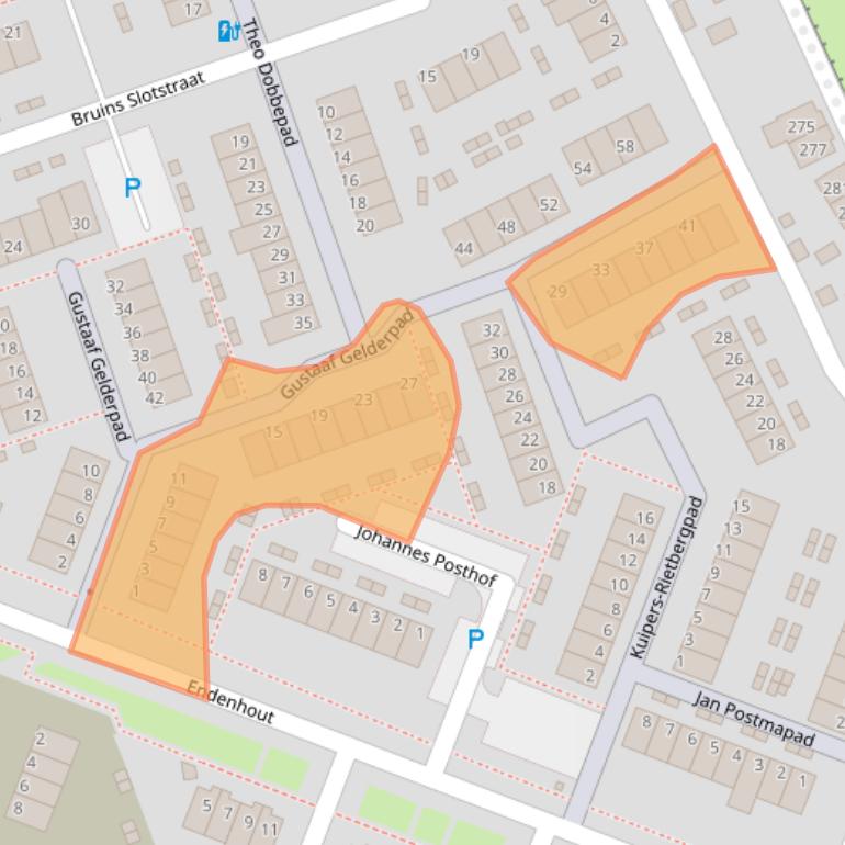 Kaart van postcodegebied 3191AC.