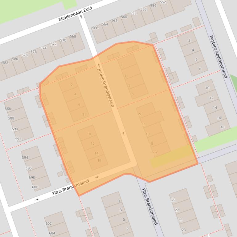 Kaart van postcodegebied 3191AK.