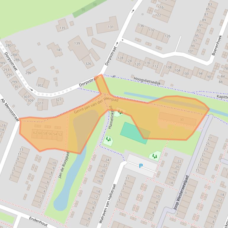 Kaart van postcodegebied 3191BA.