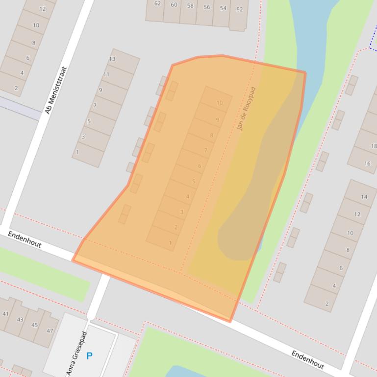 Kaart van postcodegebied 3191BH.