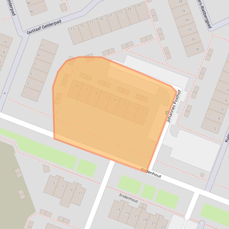 Kaart van postcodegebied 3191BJ.