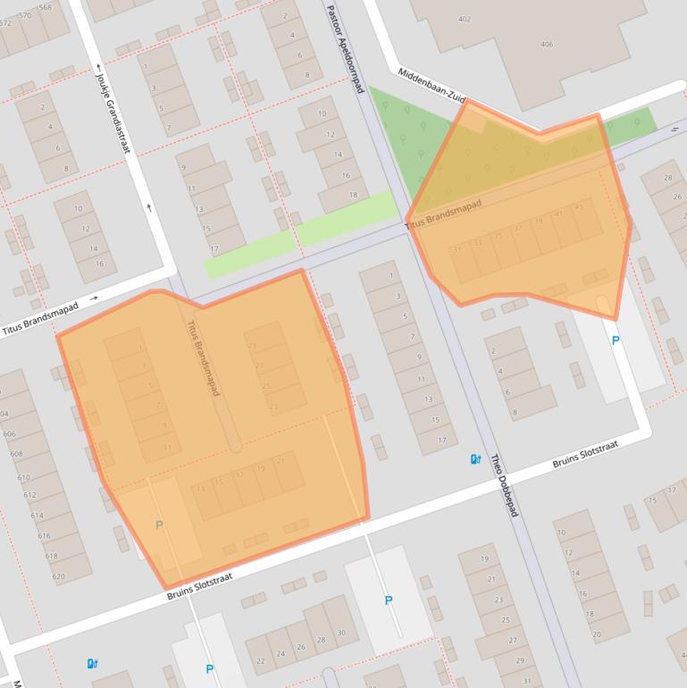 Kaart van postcodegebied 3191BS.