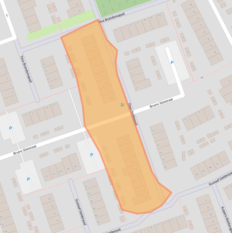 Kaart van postcodegebied 3191BT.