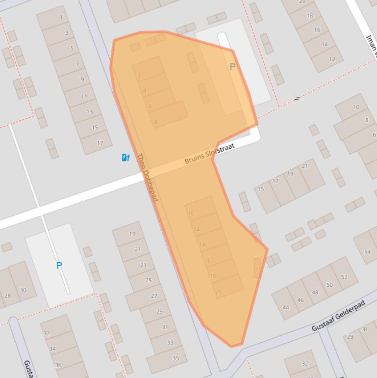 Kaart van postcodegebied 3191BV.