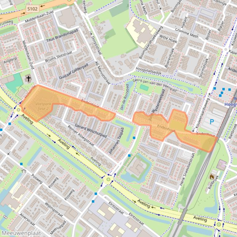 Kaart van postcodegebied 3191BZ.