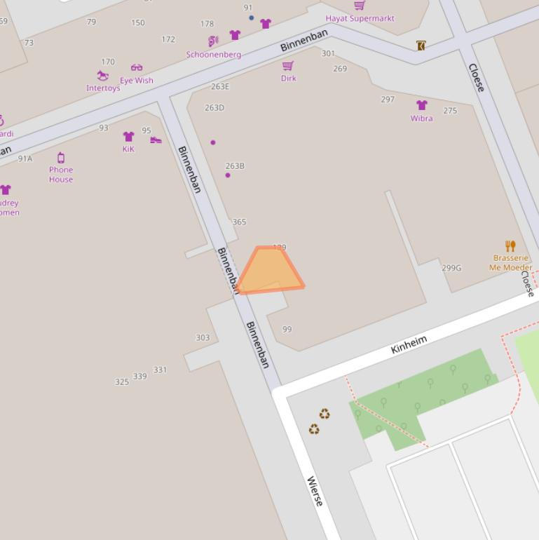 Kaart van postcodegebied 3191CC.