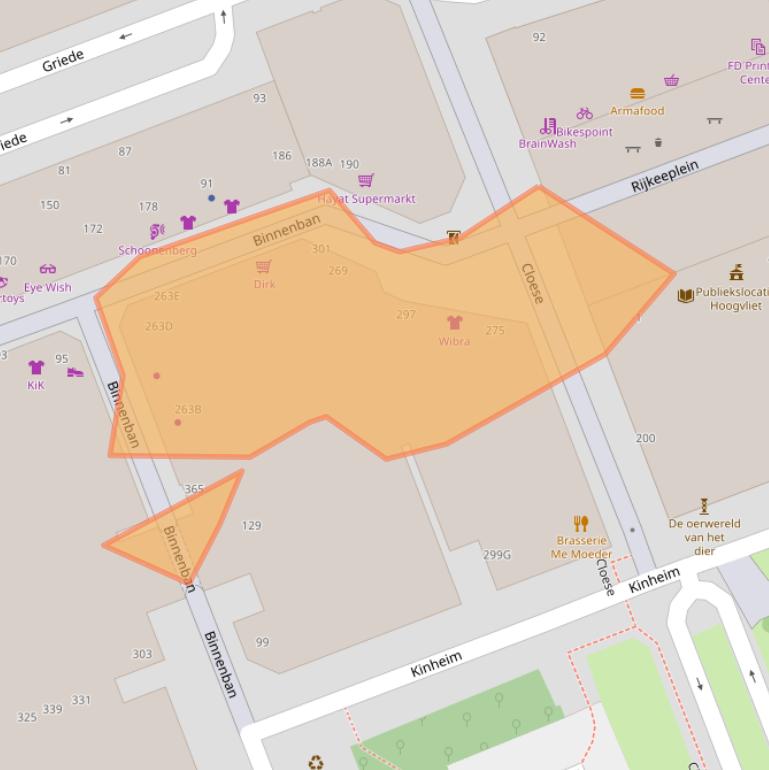 Kaart van postcodegebied 3191CG.