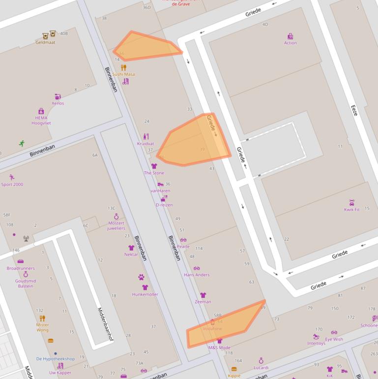 Kaart van postcodegebied 3191CJ.