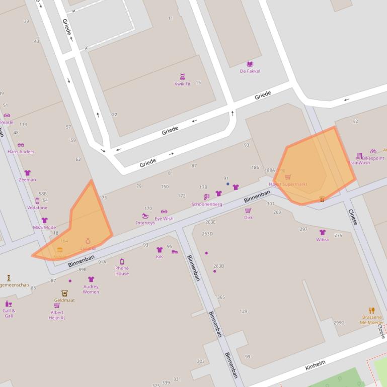 Kaart van postcodegebied 3191CL.