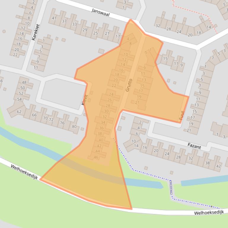 Kaart van postcodegebied 3191DD.