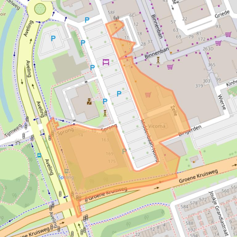 Kaart van postcodegebied 3191EL.