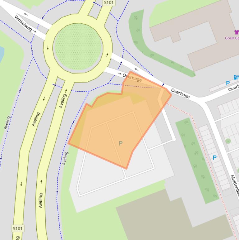 Kaart van postcodegebied 3191EP.