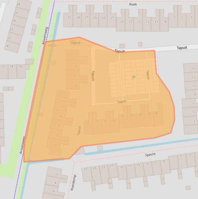 Kaart van postcodegebied 3191GH.