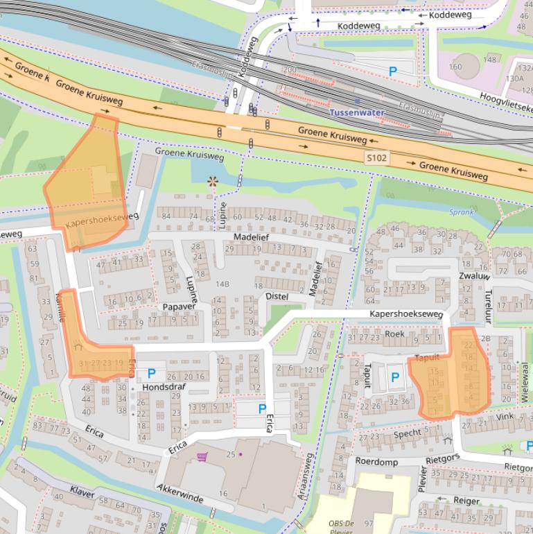 Kaart van postcodegebied 3191GN.