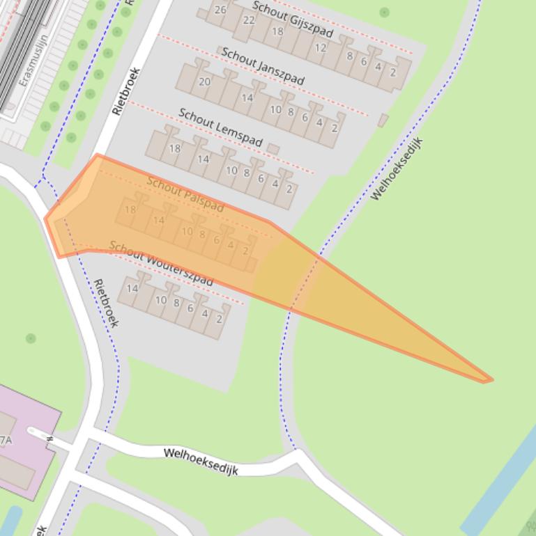 Kaart van postcodegebied 3191HG.