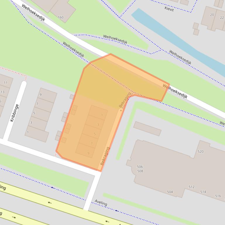 Kaart van postcodegebied 3191HJ.