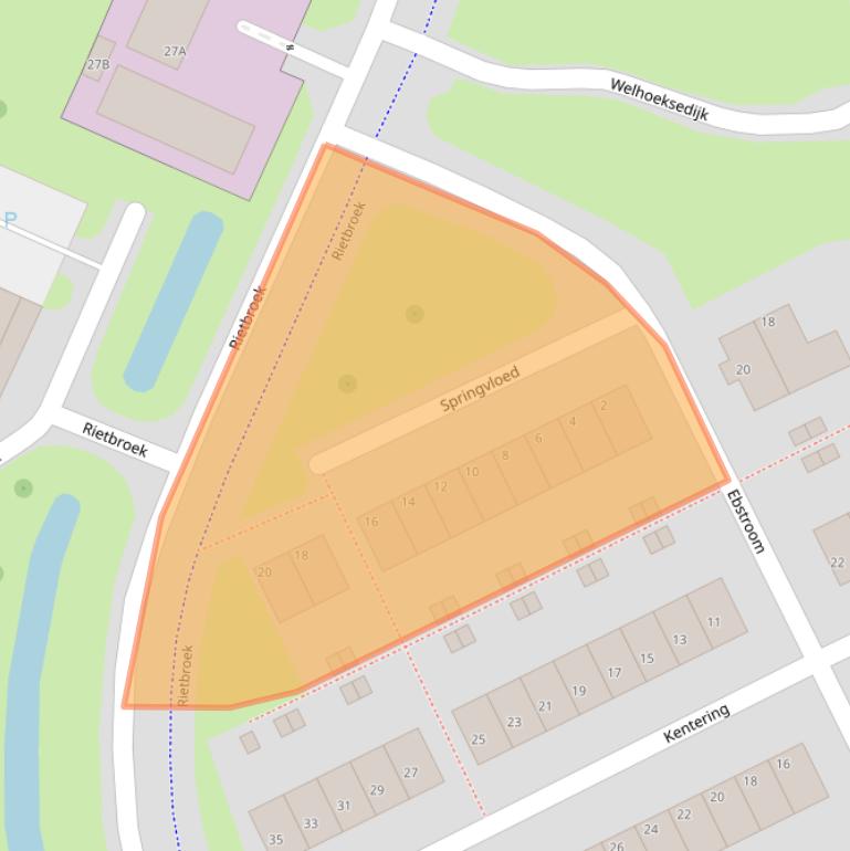 Kaart van postcodegebied 3191HR.