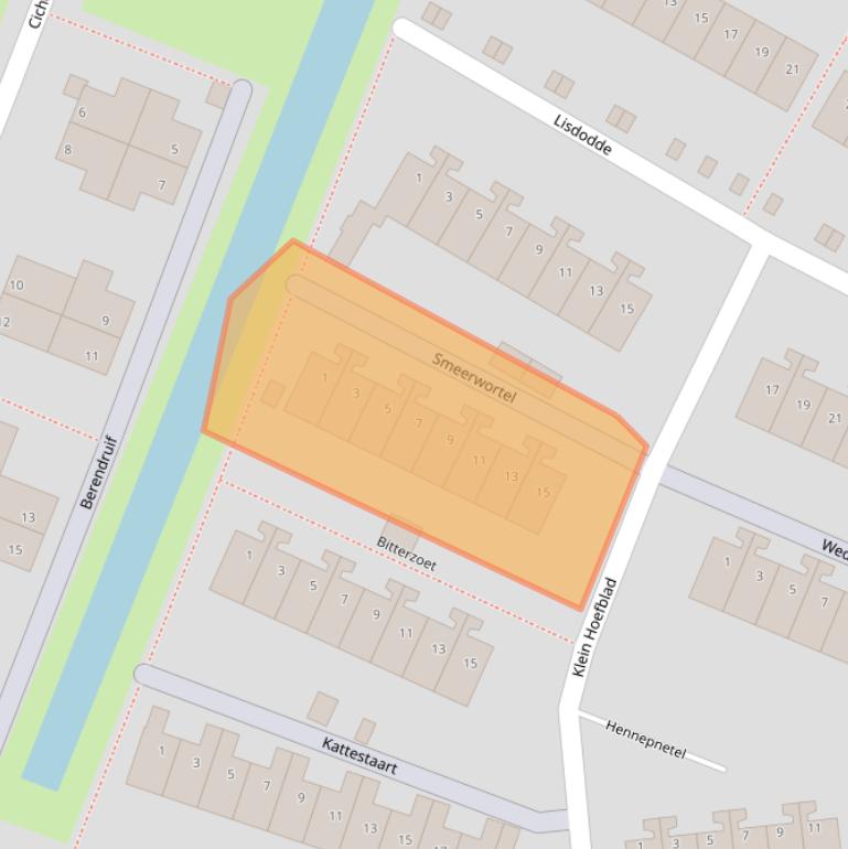 Kaart van postcodegebied 3191JM.