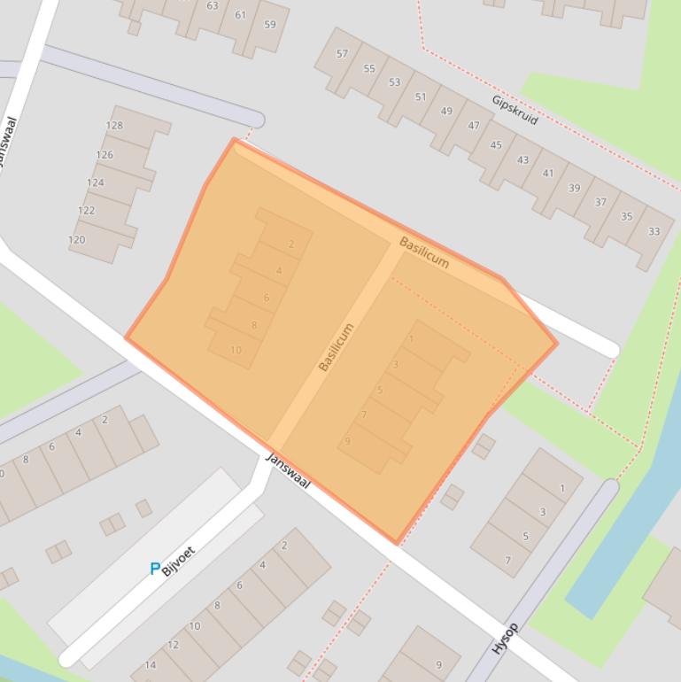 Kaart van postcodegebied 3191JR.