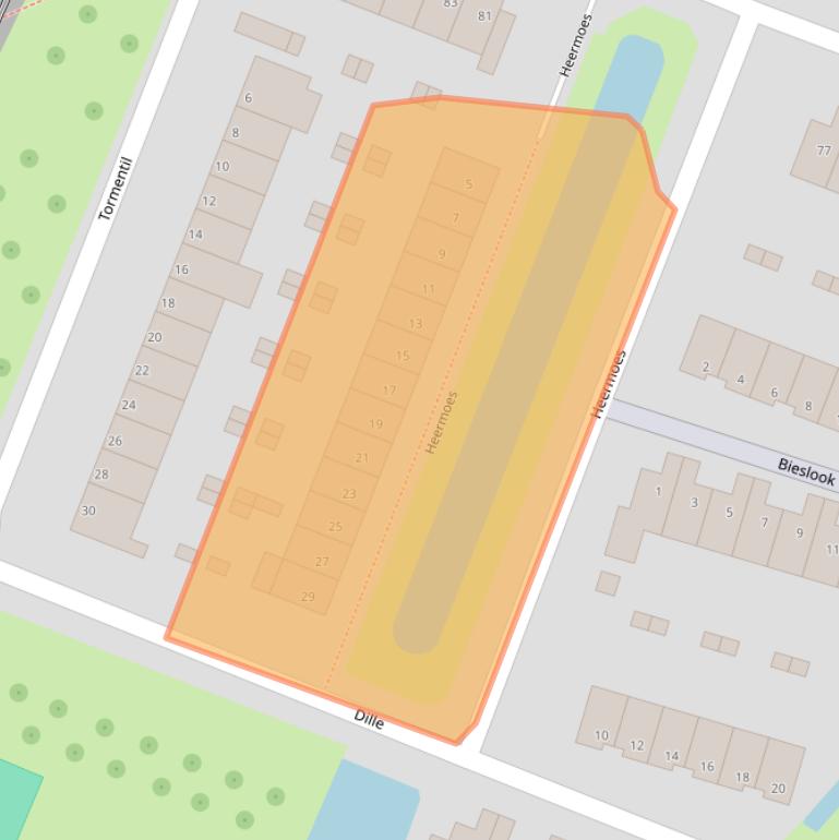 Kaart van postcodegebied 3191KC.