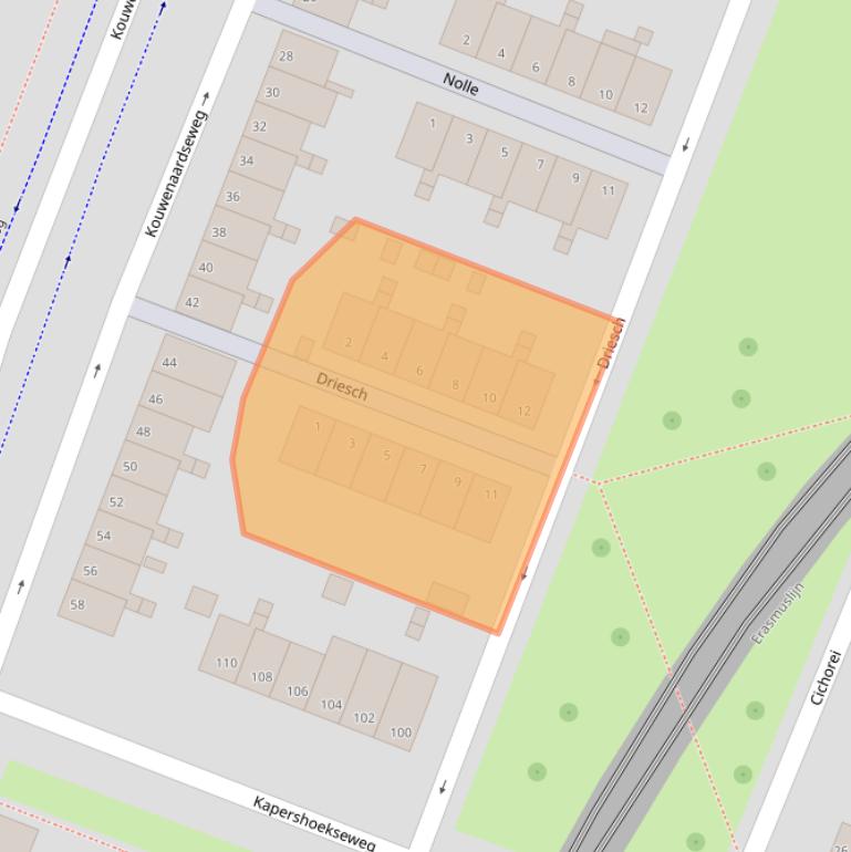 Kaart van postcodegebied 3191KH.