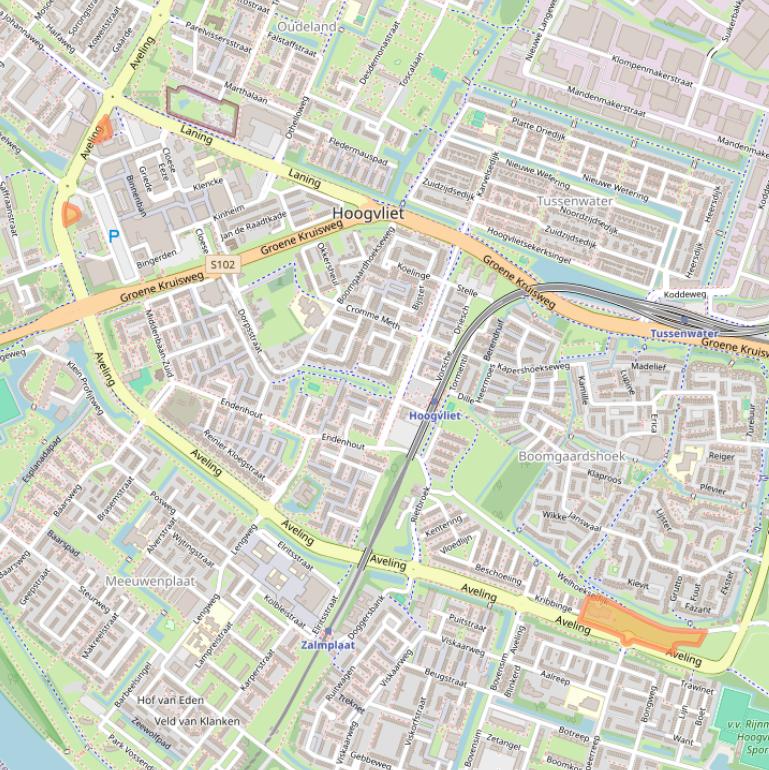 Kaart van postcodegebied 3191LB.