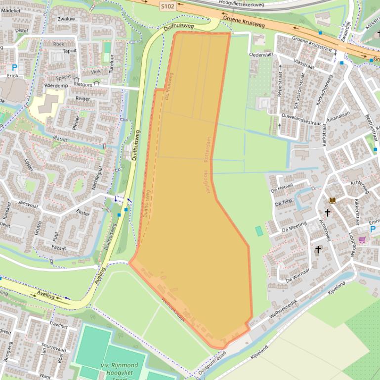 Kaart van postcodegebied 3191LD.