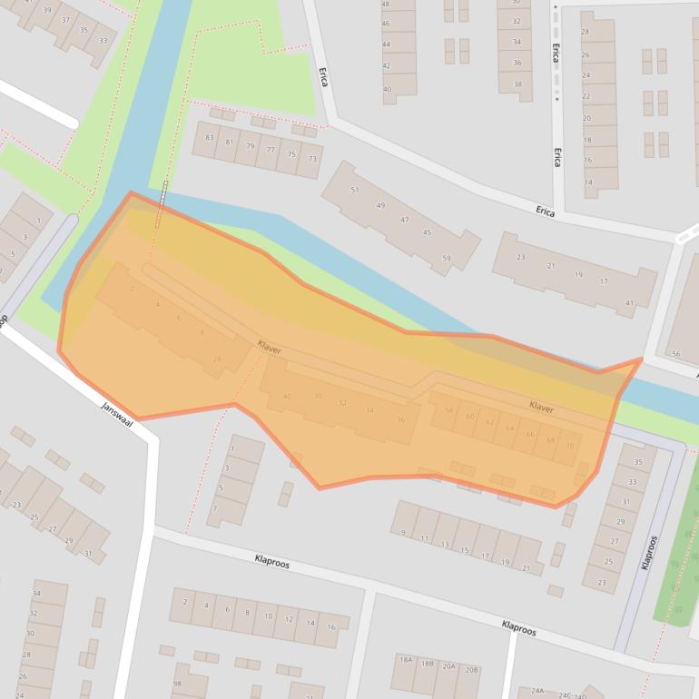 Kaart van postcodegebied 3191PB.