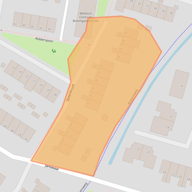 Kaart van postcodegebied 3191PE.