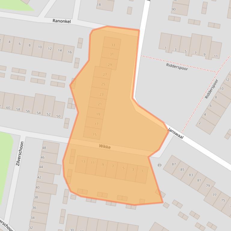 Kaart van postcodegebied 3191PH.