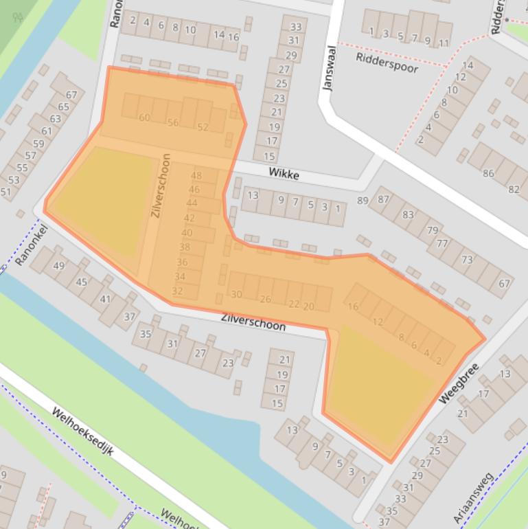 Kaart van postcodegebied 3191PK.
