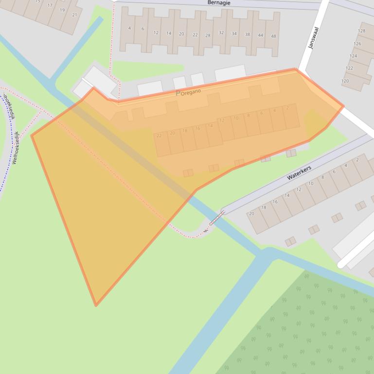 Kaart van postcodegebied 3191PN.
