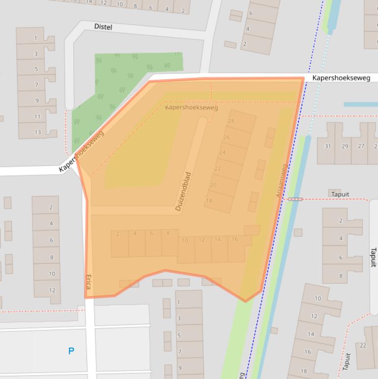 Kaart van postcodegebied 3191RD.