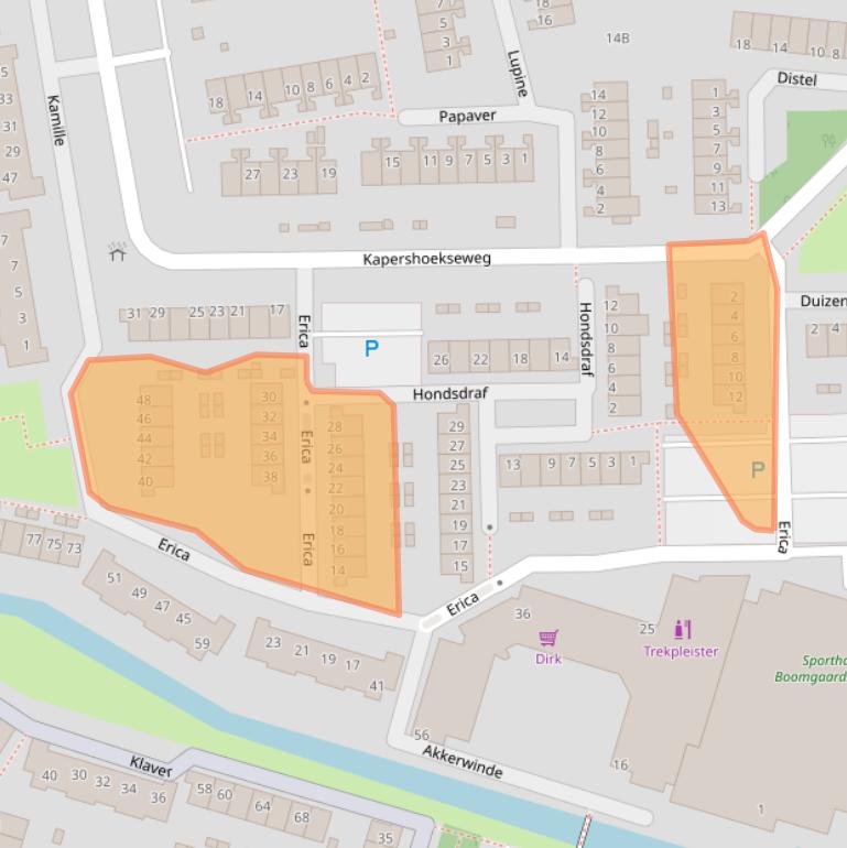 Kaart van postcodegebied 3191RG.