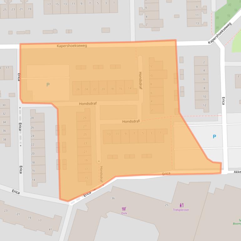 Kaart van postcodegebied 3191RH.