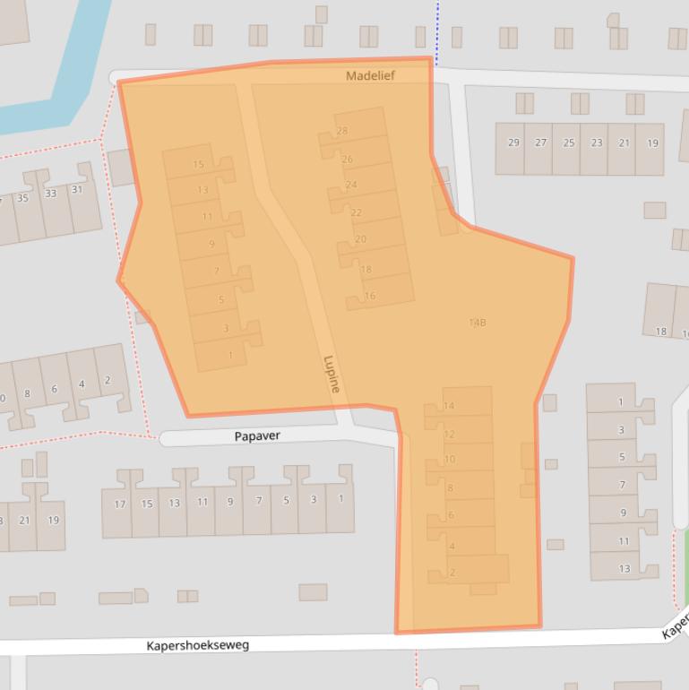 Kaart van postcodegebied 3191RK.