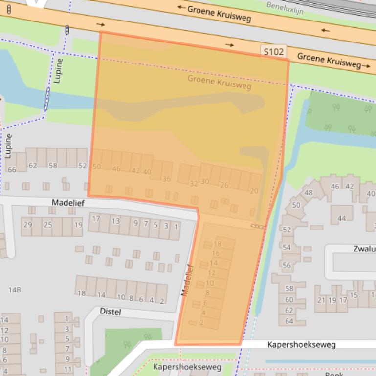 Kaart van postcodegebied 3191RM.