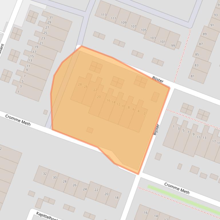 Kaart van postcodegebied 3191SE.