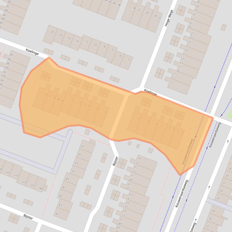 Kaart van postcodegebied 3191SN.