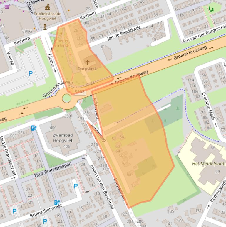 Kaart van postcodegebied 3191VA.